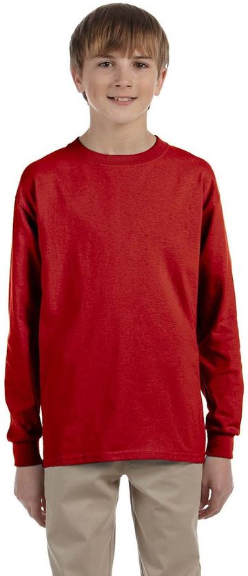 Jerzees Youth DRI-POWER® ACTIVE 5.6 oz 50/50 Cotton Poly Long Sleeve T-Shirt